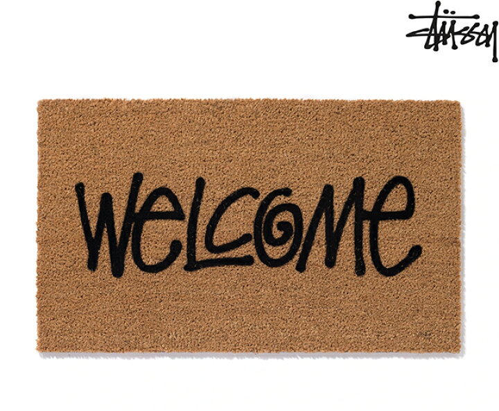 楽天市場】STUSSY WELCOME MAT BROWNステューシー ウエルカム ドア 