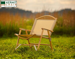 Kermit Chair Standard Oak Camping Fold Chair uMade in U.S.Av BeigeJ[~bg`FA X^_[h I[N LsO tH[h `FA x[W ܂肽݈֎q AEghA Lv