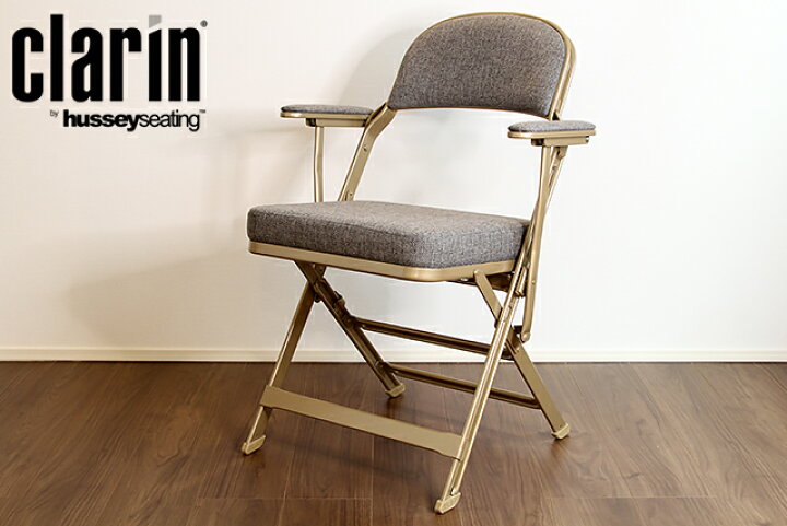 楽天市場】CLARIN FOLDING CHAIR FULL CUSHION WITH ARM 「Made in 