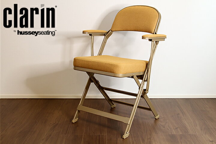 楽天市場】CLARIN FOLDING CHAIR FULL CUSHION WITH ARM 「Made  