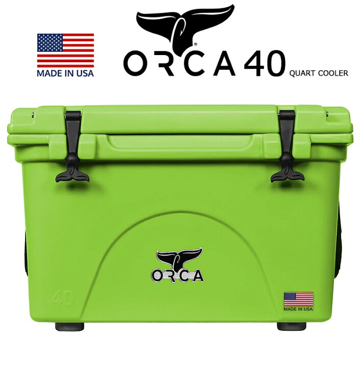 楽天市場】「Sale!」 ORCA COOLERS 40qt QUART LIME 「Made in U.S.A 