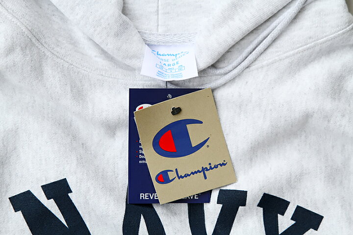楽天市場】Champion 「USNA ISSUE OFFICIAL PRINT」 R/W HOODED SWEAT 