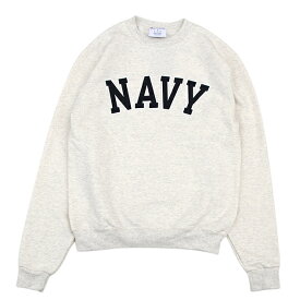 期間限定シーズン前特価！「Sale!」Champion 「USNA 」 ARCHED NAVY CREWNECK SWEATSHIRT OATMEAL CS1220チャンピオン ネイビー アーチ クルー スエット オートミール US企画 海軍兵学校 USA限定 2206ss