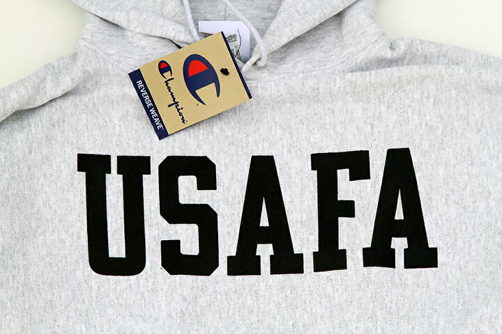 楽天市場】Champion 「USAFA ISSUE OFFICIAL PRINT」 R/W HOODED SWEAT 
