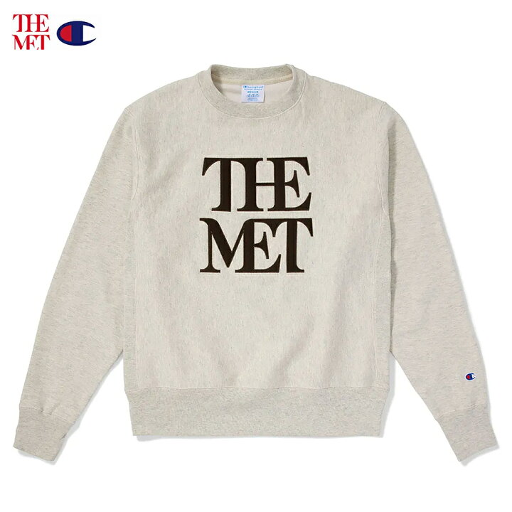 楽天市場】Champion REVERSE WEAVE THE MET OFFICIAL APPLIQUED LOGO 
