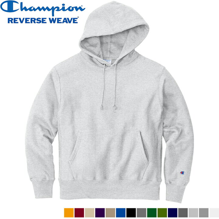 楽天市場】Champion USA企画 REVERSE WEAVE PULLOVER HOODIE 15色展開  