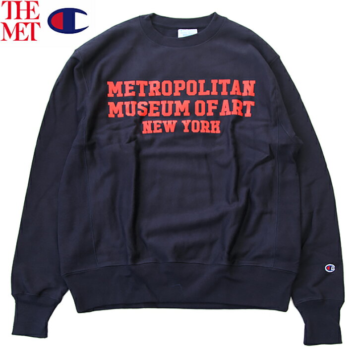 楽天市場】Champion REVERSE WEAVE 「THE MET OFFICIAL PRINT LOGO  