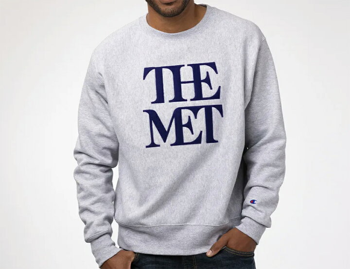楽天市場】Champion REVERSE WEAVE 「THE MET OFFICIAL APPLIQUED LOGO 