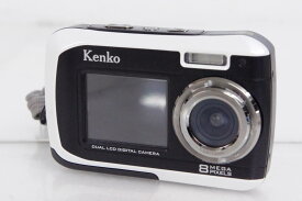 【中古】Kenkoケンコー 防水デュアルモニターデジタルカメラ DSC880DW
