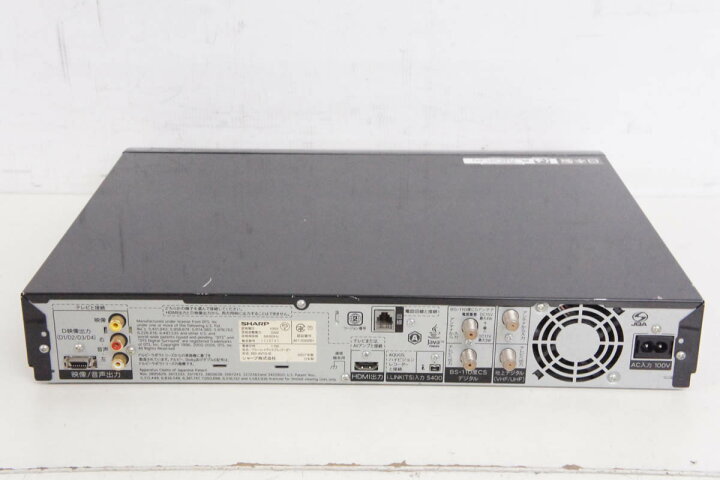 楽天市場】【中古】SHARPシャープ ブルーレイディスクレコーダー AQUOS 