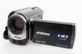 【中古】JVC Victorビクター エブリオEverio フルハイビジョンデジタルビデオカメラ HDDタイプ GZ-HD320-B 120GB
