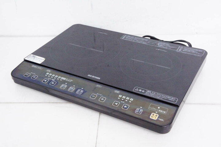 楽天市場】【中古】アイリスオーヤマ 2口卓上IH調理器 IHK-W1-B 2口IH 