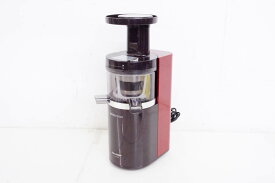【中古】シャープ SHARP スロージューサー juicepresso ジュースプレッソ EJ-CP10A-R 低速ジューサー 低速圧縮絞り