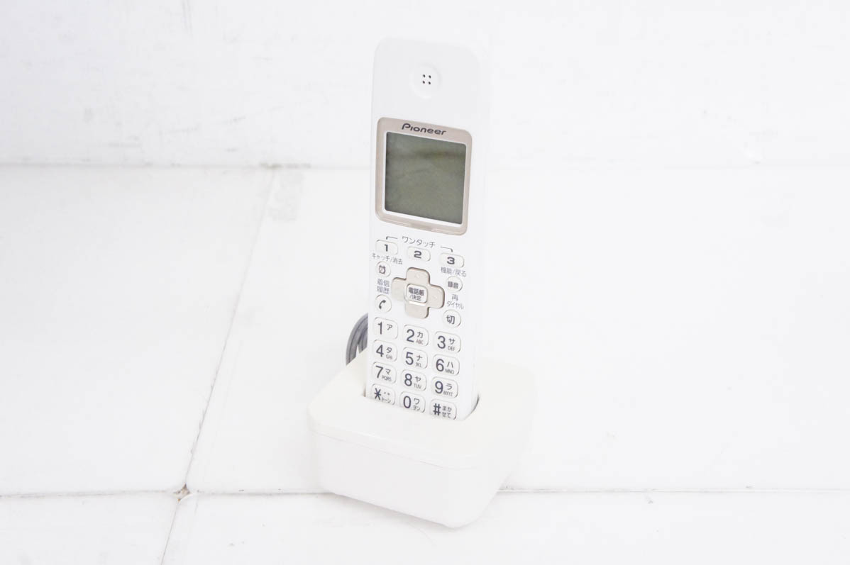 日本製造 新品未使用 Pioneer デジタル電話機 親機 ダークブラウン
