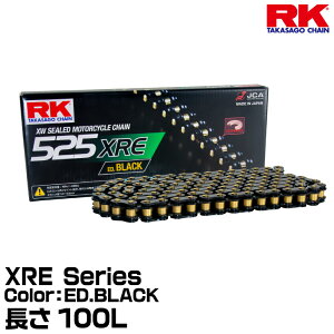 RK �h���C�u�`�F�[�� XRE Series 525XRE �J���[:ED.BLACK ����(�����N��):100L �K���r�C�� 400-1000cc