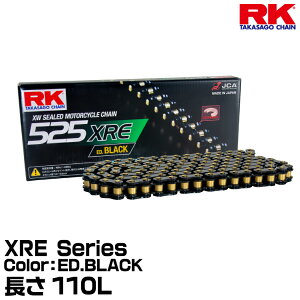 RK �h���C�u�`�F�[�� XRE Series 525XRE �J���[:ED.BLACK ����(�����N��):110L �K���r�C�� 400-1000cc