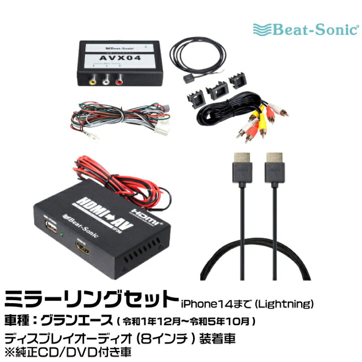 楽天市場】ビートソニック AVX04+IF36+HDC2A トヨタ グランエース R01 