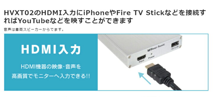 楽天市場】ビートソニック HVXT02 デジタルインプット トヨタハリアー 
