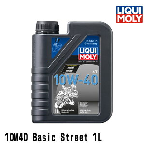 LIQUI MOLY L 2֎ԗp GWIC 1749 Motorbike Basic Street 4T 10W-40 4TCNIC 1b^[