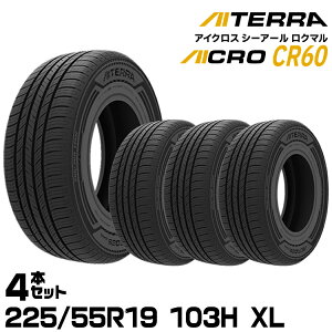 �y�V�i/���K�i�z�A�C�V�� �A�C�e�� AICROSS CR60 225/55R19 103H XL 4�{�Z�b�g �ă^�C�� AISIN AITERRA