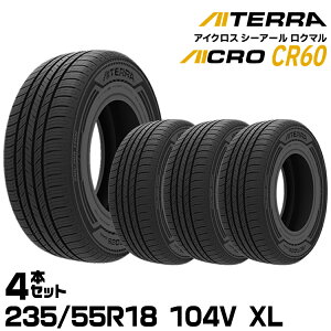 �y�V�i/���K�i�z�A�C�V�� �A�C�e�� AICROSS CR60 235/55R18 104V XL 4�{�Z�b�g �ă^�C�� AISIN AITERRA