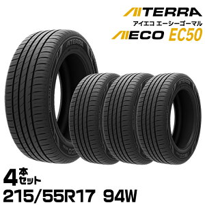 �y�V�i/���K�i�z�A�C�V�� �A�C�e�� AIECO EC50 215/55R17 94W 4�{�Z�b�g �ă^�C�� AISIN AITERRA