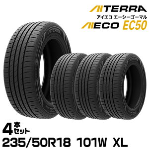 �y�V�i/���K�i�z�A�C�V�� �A�C�e�� AIECO EC50 235/50R18 101W XL 4�{�Z�b�g �ă^�C�� AISIN AITERRA