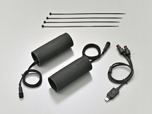 66035 DAYTONA �f�C�g�i/HOT GRIP WRAP HEAT(�����^�C�v)/(�u���b�N/�u���b�N)