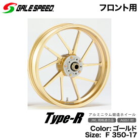 カワサキZEPHYR1100RS(96-02) ZEPHYR750(91-06) ZEPHYR750RS(96-04) ZEPHYR400X(97-10)用アルミ鍛造ホイール ゴールド F350-17 GALESPEED Type-R (28375009)