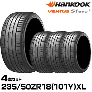 ���K�i �n���R�b�N Ventus S1 evo3�iK127�j 235/50ZR18 (101Y) XL 4�{�Z�b�g �T�}�[�^�C�� �x���^�X�G�X�����G�{3 1028179 HANKOOK
