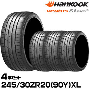 ���K�i �n���R�b�N Ventus S1 evo3�iK127�j 245/30ZR20 (90Y) XL 4�{�Z�b�g �T�}�[�^�C�� �x���^�X�G�X�����G�{3 1024279 HANKOOK