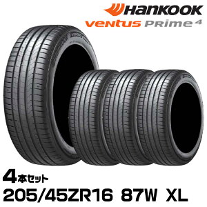 Ki nRbN Ventus Prime4iK135j 205/45ZR16 87W XL 4{Zbg T}[^C x^XvC4 1031774 HANKOOK