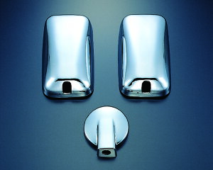 570662 ジェットイノウエ ミラーカバー3点セット 07エルフ・デュトロ・ダイナ・トヨエース 140φアンダーミラー車 JETINOUE