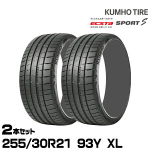 �N���z�^�C�� �G�N�X�^ �X�|�[�cS PS72�y255/30R21 93Y XL�zKUMHO ECSTA SPORT S/2�{�Z�b�g