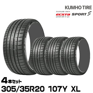 �N���z�^�C�� �G�N�X�^ �X�|�[�cS PS72�y305/35R20 107Y XL�zKUMHO ECSTA SPORT S/4�{�Z�b�g