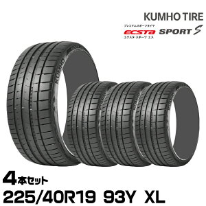 �N���z�^�C�� �G�N�X�^ �X�|�[�cS PS72�y225/40R19 93Y XL�zKUMHO ECSTA SPORT S/4�{�Z�b�g