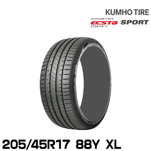 �N���z�^�C�� �G�N�X�^ �X�|�[�c PS72�y205/45R17 88Y XL�zKUMHO ECSTA SPORT
