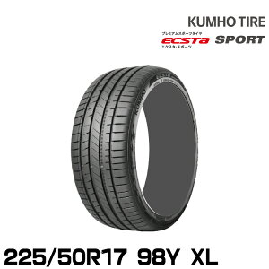�N���z�^�C�� �G�N�X�^ �X�|�[�c PS72�y225/50R17 98Y XL�zKUMHO ECSTA SPORT