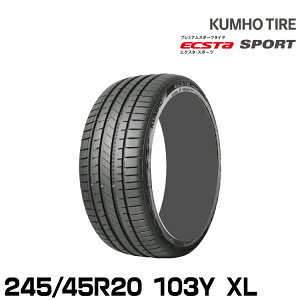 �N���z�^�C�� �G�N�X�^ �X�|�[�c PS72�y245/45R20 103Y XL�zKUMHO ECSTA SPORT