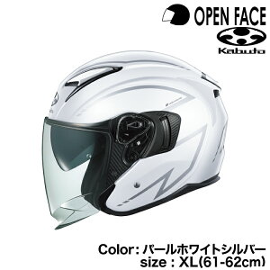 OGK KABUTO EXCEED-2 SPRIA(�G�N�V�[�h2 �X�v���A)�p�[���z���C�g�V���o�[/XL(61-62cm)�I�[�W�[�P�[�J�u�g