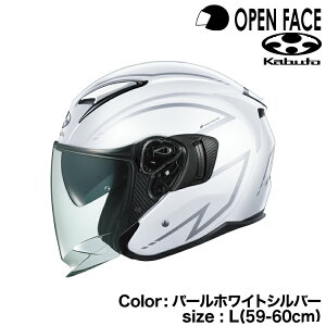 OGK KABUTO EXCEED-2 SPRIA(�G�N�V�[�h2 �X�v���A)�p�[���z���C�g�V���o�[/L(59-60cm)�I�[�W�[�P�[�J�u�g