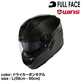 【メーカー欠品中 次回入荷未定】wins ウインズ フルフェイスヘルメット A-FORCE RS type C ドライカーボンモデル L(58cm - 60cm)