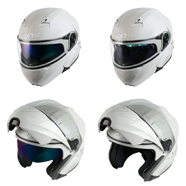 楽天市場】wins ウインズ システムヘルメット MODIFY X パールホワイト 