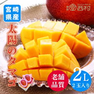 太陽のタマゴ マンゴー 宮崎県産 2L 2玉 お祝い フルーツ ギフト 果物 詰め合わせ 高級フルーツ 渋谷西村…