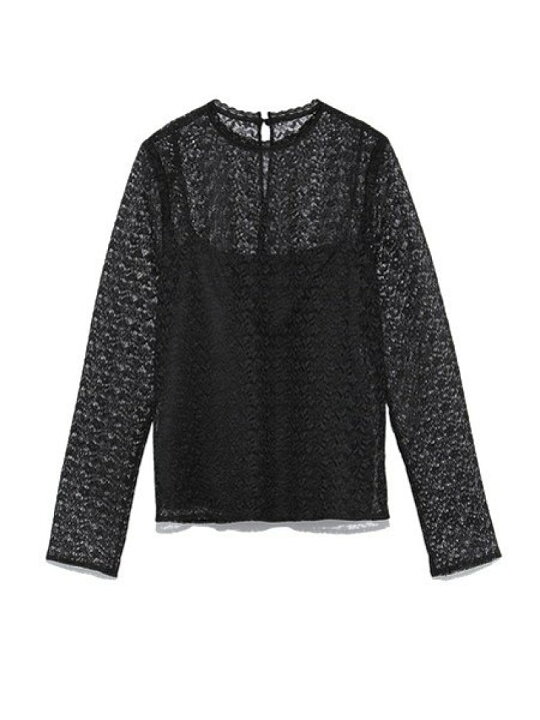 楽天市場 Rakuten Fashion Sale 45 Off スカラレーストップス Snidel スナイデル カットソー カットソーその他 ブラック ホワイト Rba E 送料無料 Snidel スナイデル