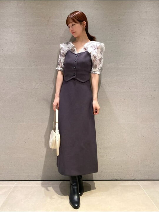 楽天市場】【SALE／50%OFF】ニットドッキングフレアワンピース SNIDEL  