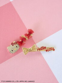 【HELLO KITTY】ヘアピンセット SNIDEL スナイデル ヘアアクセサリー その他のヘアアクセサリー レッド【送料無料】[Rakuten Fashion]