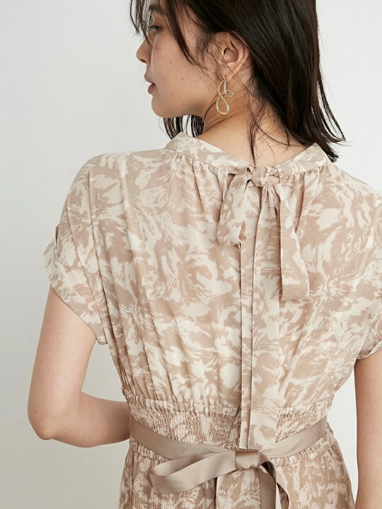 楽天市場】【SALE／50%OFF】プリーツシフォンプリントワンピース 