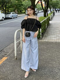 【SALE／50%OFF】タックラインパンツ SNIDEL スナイデル パンツ その他のパンツ ベージュ グレー【RBA_E】【送料無料】[Rakuten Fashion]