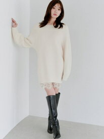 【SALE／50%OFF】ニットセットキャミミニワンピース SNIDEL スナイデル ワンピース・ドレス ワンピース グレー【RBA_E】【送料無料】[Rakuten Fashion]